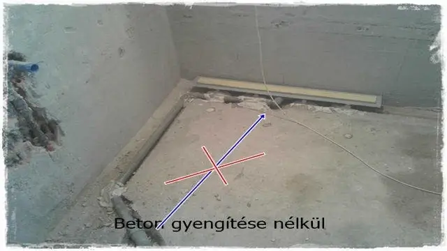 lefolyó cső vezetése betonban